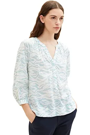 TOM TAILOR Damen Tunica Bluse mit Muster
