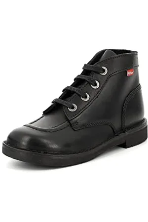 Kickers Unisex-Kinder Kick Col Schlupfstiefel, Schwarz (Noir Piqure 8), 28 EU