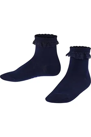 Falke Unisex Kinder Socken Romantic Lace K So Baumwolle einfarbig 1 Paar, , 23-26