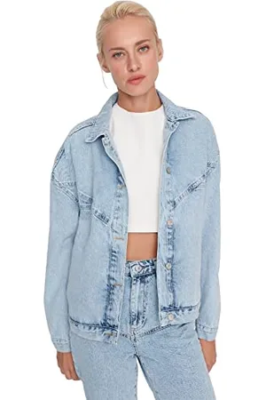 Trendyol Jacke - Blau - Regular Fit