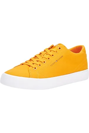 Tommy Hilfiger Herren Vulcanized Sneaker Th Hi Vulc Low Canvas Schuhe, Orange (Rich Ochre), 41