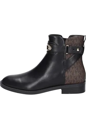 Michael Kors Damen Darcy Flat Bootie Ankle Boots, Black/Brown, 38 EU