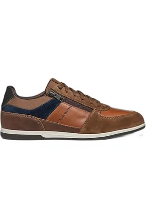 Geox Herren U Renan B Sneaker, BROWNCOTTO/Navy, 40 EU