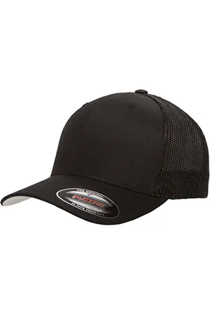 Flexfit Unisex Mesh Trucker Mütze, Black, S/M