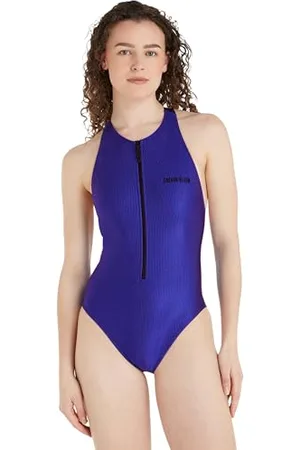 Calvin Klein Damen Badeanzug Racerback One Piece Sport, , S