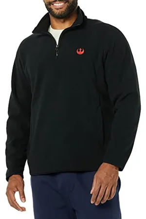 Amazon Disney | Marvel | Star Wars Herren Polar-Fleece-Mockjacken mit Viertelreißverschluss, , M