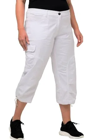 Ulla Popken Damen 7/8 Cargohose, , 53W / 32L