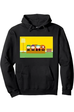 South Park Kyle Stan Cartman & Kenny auf Couch Pixelated Pullover Hoodie