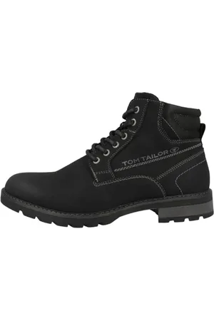 TOM TAILOR Herren 4280150003 Mode-Stiefel, Black, 41 EU