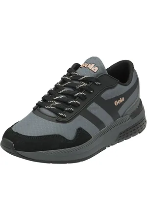 Gola Damen Atomics Road Running Shoe, Charcoal/Black/Pearl Pink, 38 EU