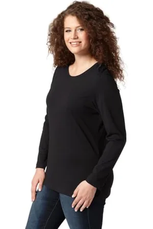 Ulla Popken Damen Langarm-shirt, , 62-64 EU