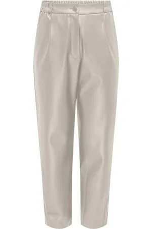 ONLY Damen Onlmynte Faux Leather Pants OTW Hose, , Large