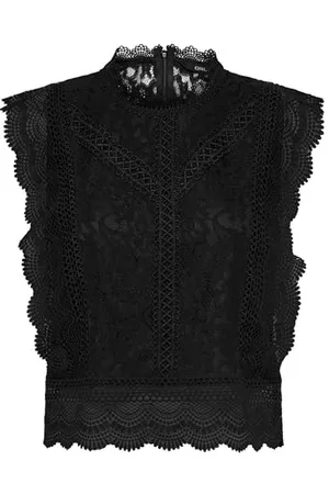 ONLY Damen Onlkaro S/L Lace Top WVN, , S