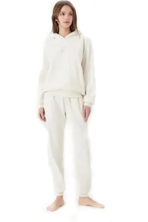 Emporio Armani Damen Chenille Loungewear Zip Tracksuit Sweatshirt, , M
