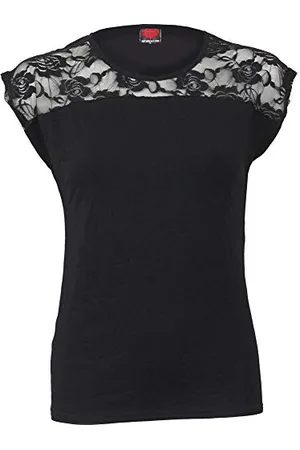 Spiral Direct Damen Urban Fashion-Lace Shift Elegant Top, , 34 (Herstellergröße: Small)