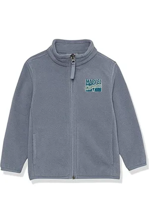 Amazon Disney | Marvel | Star Wars Jungen Polarfleece-Jacke mit durchgehendem Reißverschluss und Stehkragen, , 5 Jahre