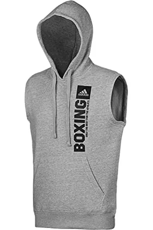 adidas Herren Community Vertical Hoody Sleeveless Boxing Kapuzenpullover ärmellos, , XXL