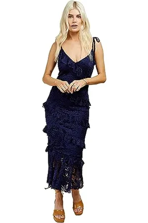Little Mistress Damen Tiered Midaxi Cocktailkleid, 38
