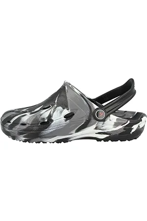 Chung Shi Unisex Dux Clogs, Schwarz/Grau/Weiss, 39/40 EU (M)