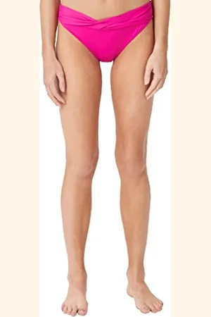 QS by s.Oliver Damen Bikinihose Umschlaghose JPF - 30 229002, Einfarbig, Gr. 34, Pink (Pink 776)