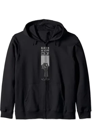 Wednesday Black Is My Happy Color Quote Kapuzenjacke