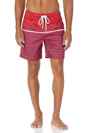 Amazon Herren Badehose, Schnell Trocknend, 18 cm - Auslauffarben, , L