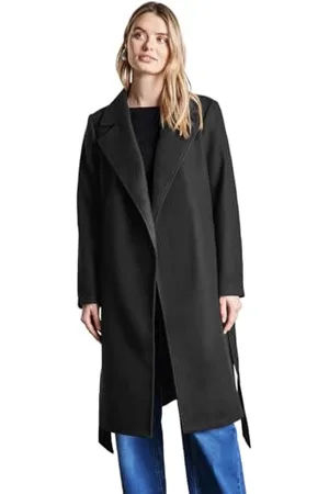 Street one Damen A202047 Revers-Mantel, Black, 46