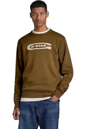 G-Star RAW Herren Old School Logo Sweatshirt, , L