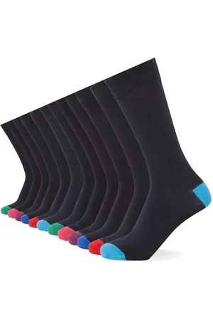 FM London 12er-Pack Smart Mens Socken - Atmungsaktive einfarbige, gemusterte und schwarze Socken Herren