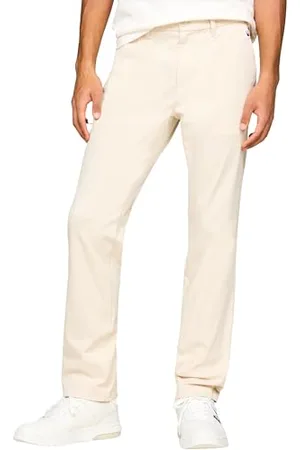 Tommy Hilfiger Herren Chino Hose TJM Austin Lightweight Chino Slim Fit, Elfenbein (Newsprint), 32W/32L