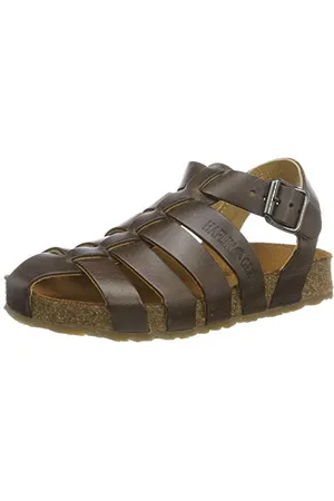 Haflinger Unisex-Kinder Pepe Römersandalen, Braun (Dunkelbraun 748), 25 EU
