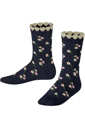 Falke Unisex Kinder Socken Ditsy Flowers K So Baumwolle gemustert 1 Paar, , 39-42