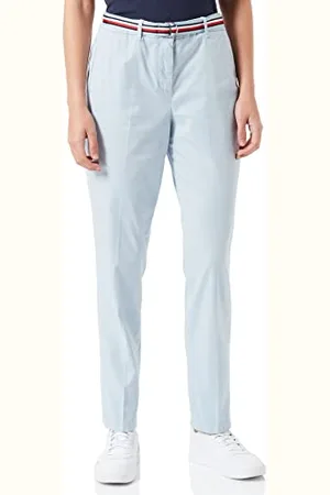 Tommy Hilfiger Damen Hailey Slim Co Tencel Chino Pant Hose, , 32 W