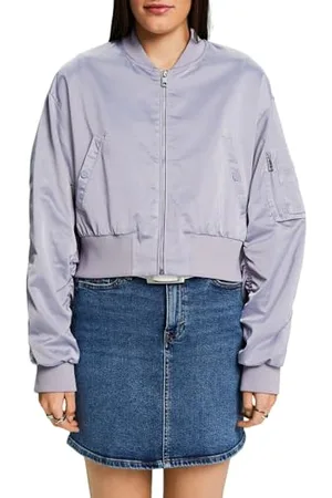 ESPRIT Damen 014ee1g343 Jacke, 445/Light Blue Lavander, L