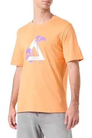 JACK & JONES Herren Jcofloral Triangle Tee Ss Crew Neck FST T-Shirt, , XXL