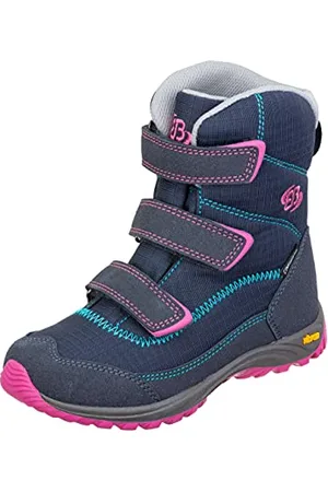 BRUTTING Arendal V Mädchen Schneestiefel, marine/pink/türkis, 33 EU