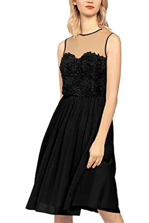 Apart Damen Chiffon Dress with Flowers Partykleid, per Pack , 40 (Herstellergröße: 40)