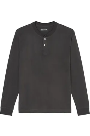 Marc O’ Polo Marc OߴPolo Herren Langarmshirt aus Bio-Baumwolle Basic, Grau (Broken Graphite), 3XL