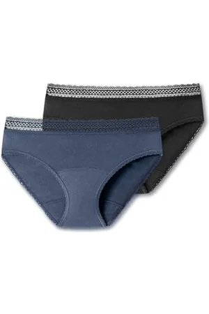 Schiesser Damen 2 Pack Menstruationswäsche/Periodenslip Auslaufsicher - Secret Care Unterwäsche, , 46-48 EU
