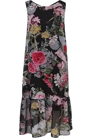 Comma, Kleid mit floralem Allover Print