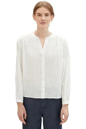 TOM TAILOR Damen Tunica Bluse mit Muster, , 46