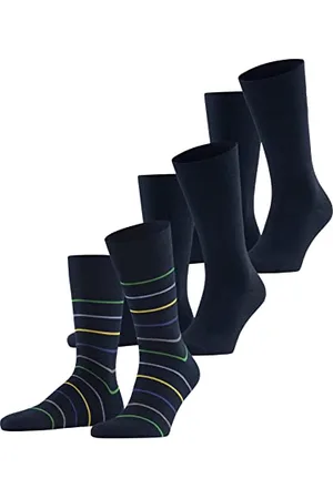 ESPRIT Herren Socken Multi Stripe 3-Pack, Nachhaltige Biologische Baumwolle, 3 Paar, , 40-46