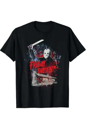 Warner Bros. Unisex-Erwachsene Jason Voorhees Geburtstag T-Shirt S Klassische Passform Kurzarm Crew-Ausschnitt Offiziell Lizenziert
