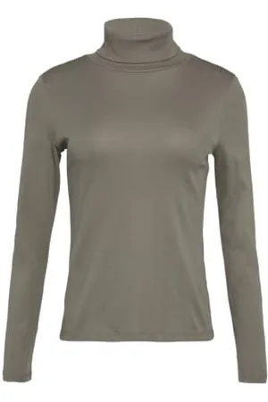 QS by s.Oliver Elastisches Langarmshirt mit Rollkragen 46