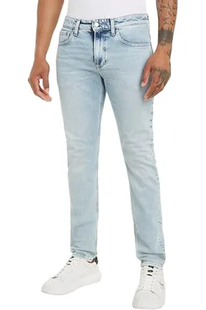 Calvin Klein Jeans Herren Jeans Slim Tapered Fit, Blau (Denim Light), 29W/30L