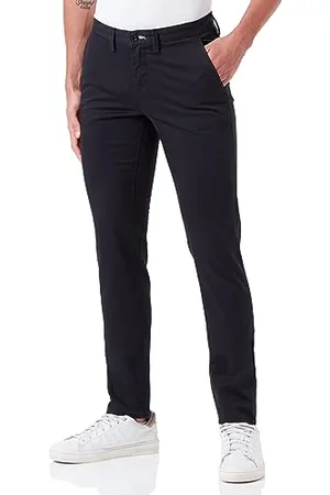 GANT Herren Slim Twill Chinos Klassische Hose, Black, 42W / 34L