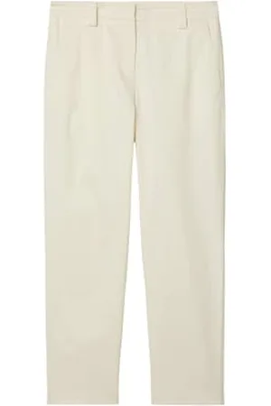 Marc O’ Polo Marc OߴPolo Damen Chinohose mit Stretch-Anteil Tapered Fit, Beige (Chalky Sand), 32