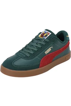 PUMA Unisex Club II ERA Year of Sports Sneaker, Dark Myrtle-Intense RED-Gum, 43 EU