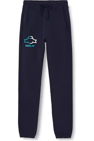 Replay Jungen Jogginghose mit Logo, (Blau), 8 Jahre