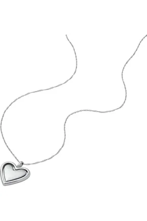 Fossil Damen-Edelstahl oder Sterlingsilber-Halskette mit Karabinerverschluss